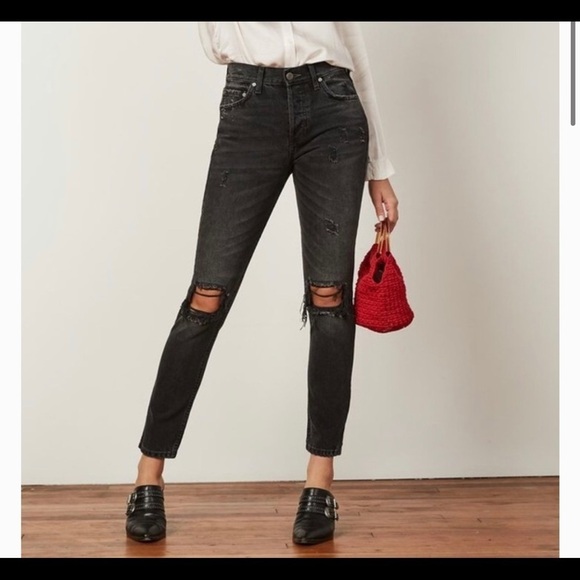 Boyish Billy Touch Of Evil High Waisted Distressed‎ Jeans Sz 30 - Picture 1 of 13